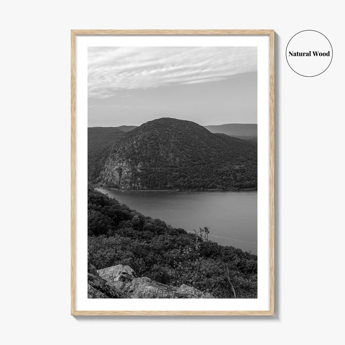 Hudson Valley Black and White Fine Art Photo Print, Hudson River, Cold Spring