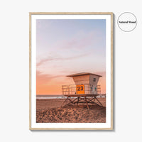 Pacific Beach Fine Art Photo Print, San Diego, California, Lifeguard Tower, Wall Decor, Poster