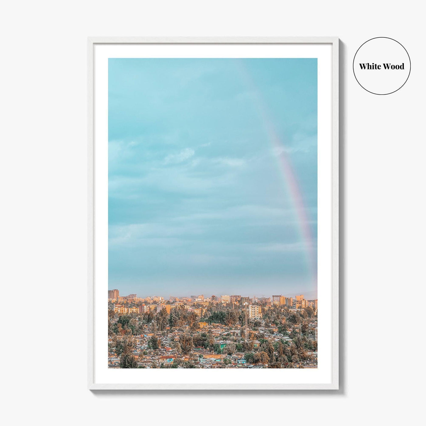 Addis Ababa Skyline Fine Art Photo Print, Aerial View, Ethiopia Wall Decor, Poster
