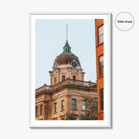 Bloomington Fine Art Photo Print, McLean County Courthouse Wall Poster, Illinois USA