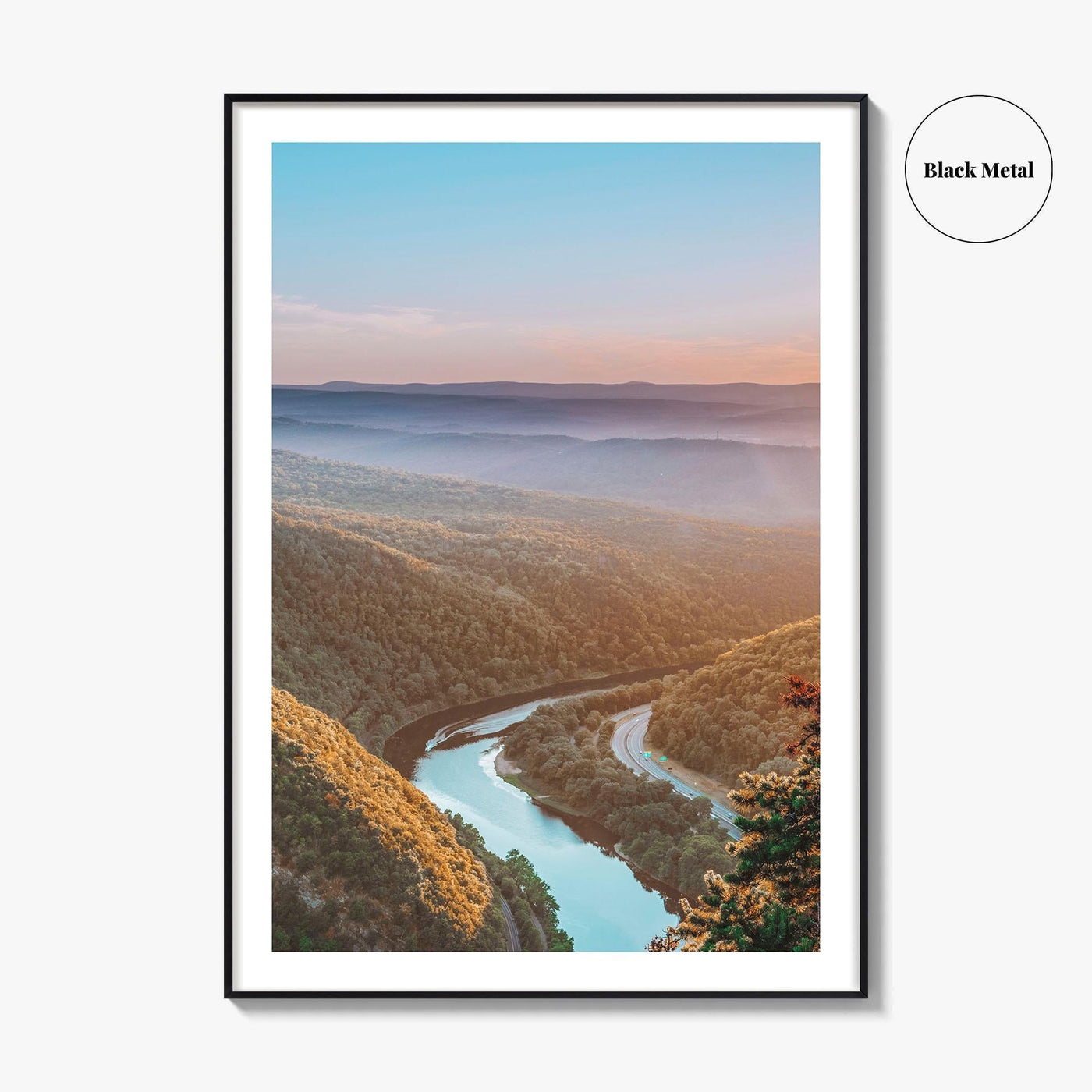 Delaware Water Gap Fine Art Photo Print, Mount Tammany, New Jersey, USA Poster