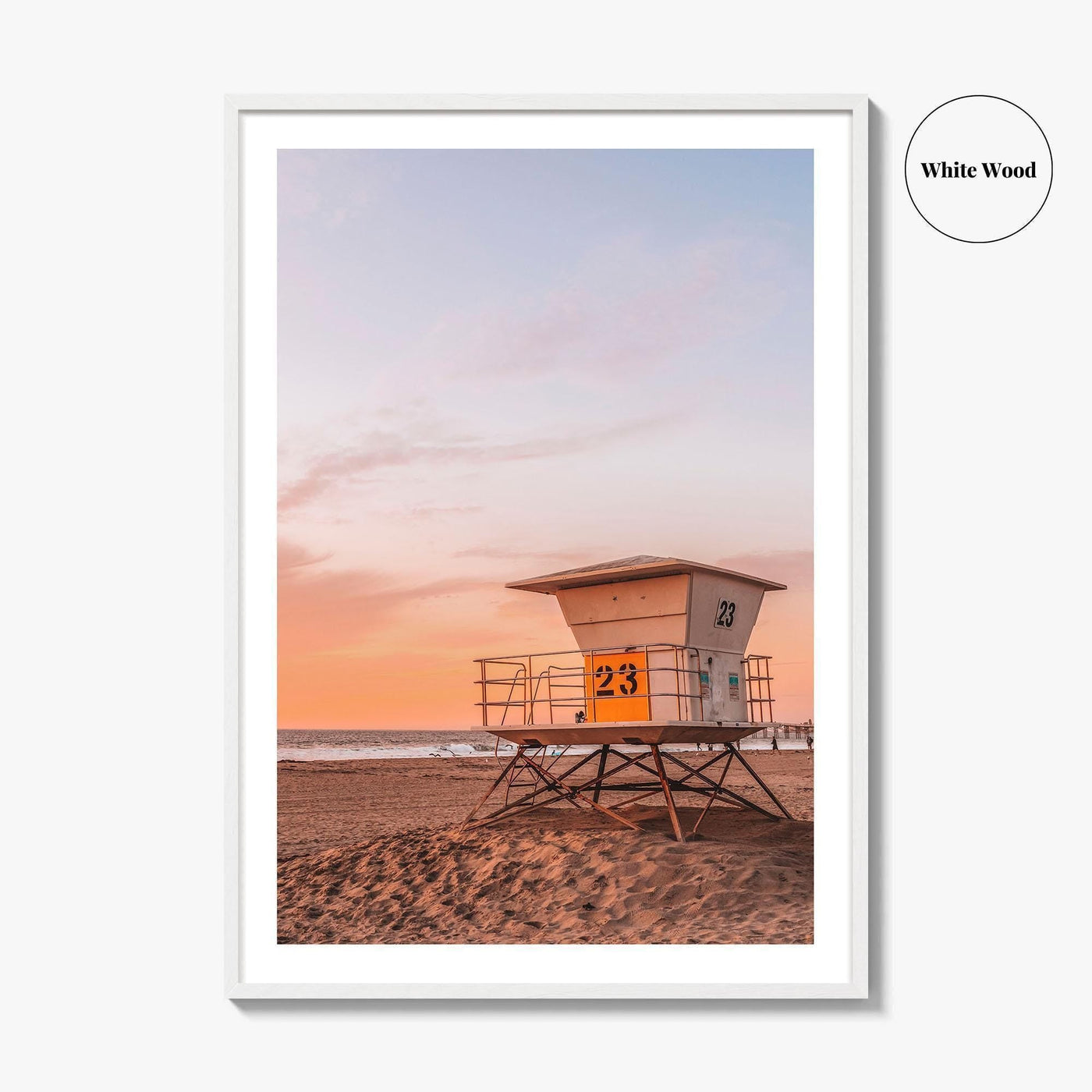 Pacific Beach Fine Art Photo Print, San Diego, California, Lifeguard Tower, Wall Decor, Poster