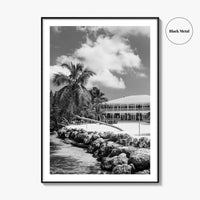 Islamorada Black and White Fine Art Photo Print, Florida Keys Wall Decor Poster, USA