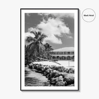 Islamorada Black and White Fine Art Photo Print, Florida Keys Wall Decor Poster, USA