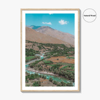 Panjshir Valley Fine Art Photo Print, Afghanistan Landscape Poster, Old Soviet Tanks, Hindu Kush