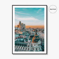 Madrid Fine Art Photo Print, Gran Via, Metropolis Building, Spain Wall Decor Poster