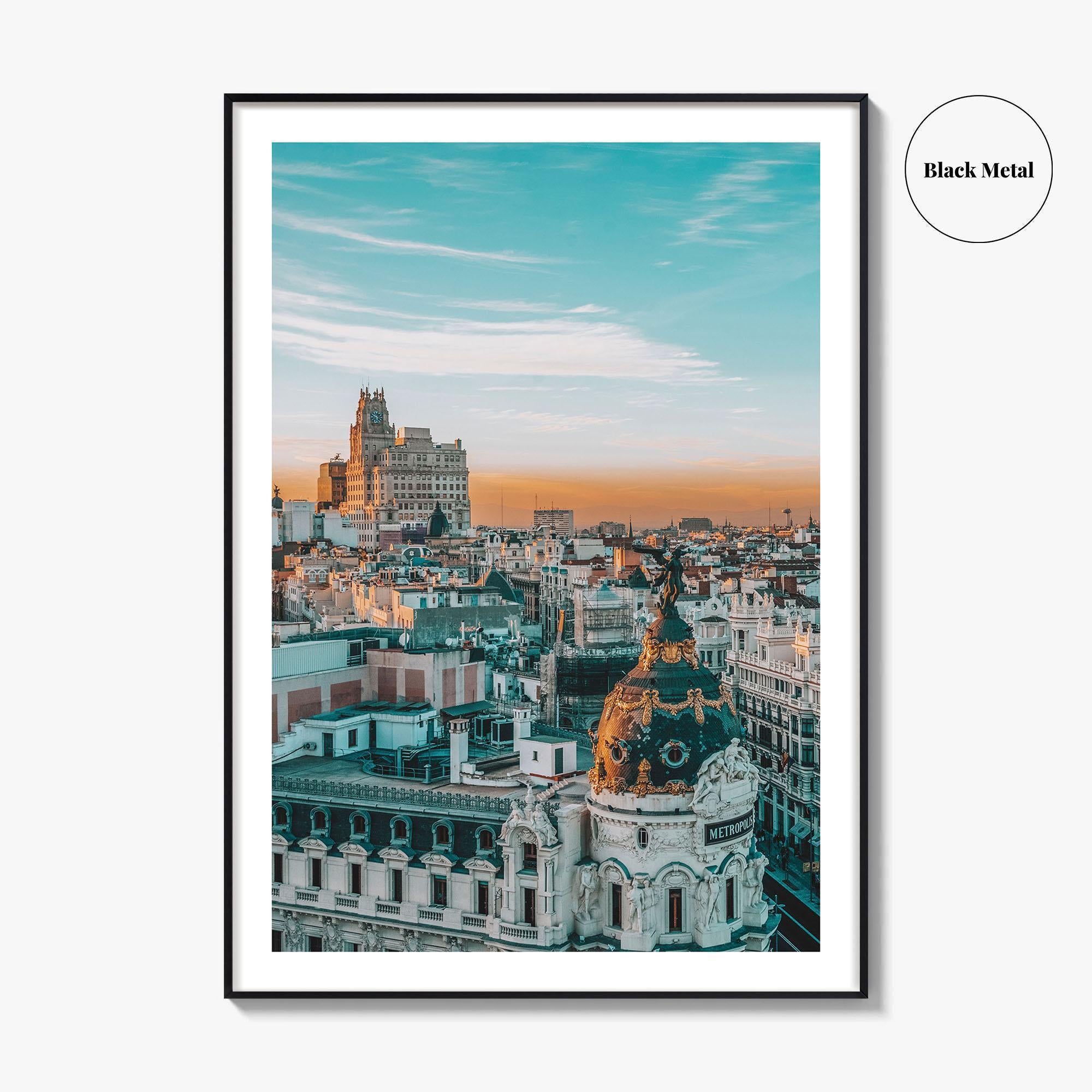 Madrid Fine Art Photo Print, Gran Via, Metropolis Building, Spain Wall Decor Poster