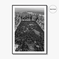 Central Park Skyline Black and White Fine Art Photo Print, New York City Poster
