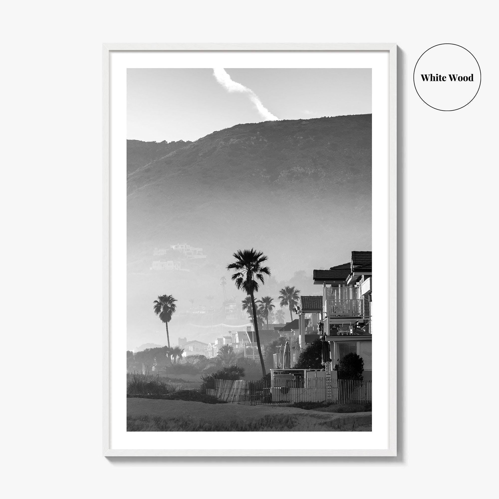 Malibu Black and White Fine Art Photo Print, California Beach Poster, Los Angeles Art