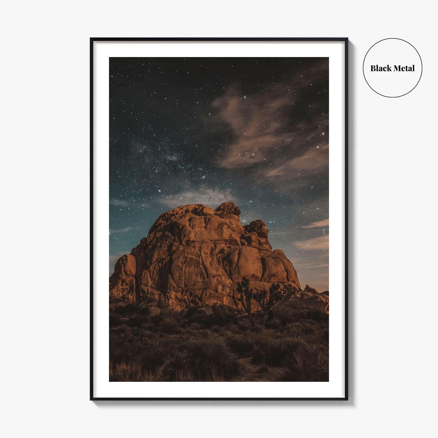 Joshua Tree National Park Fine Art Photo Print, California, Night Landscape Poster, Wall Decor