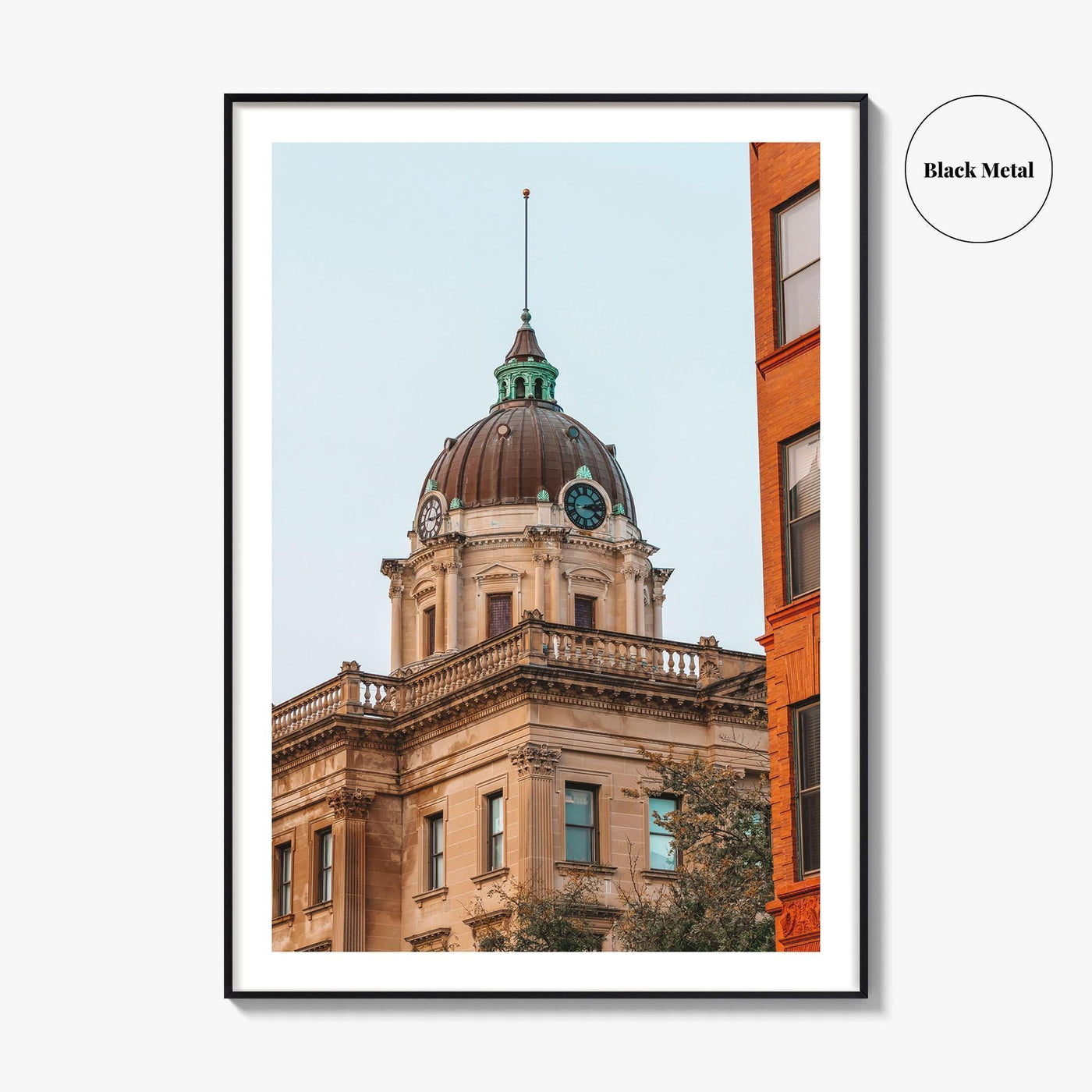 Bloomington Fine Art Photo Print, McLean County Courthouse Wall Poster, Illinois USA