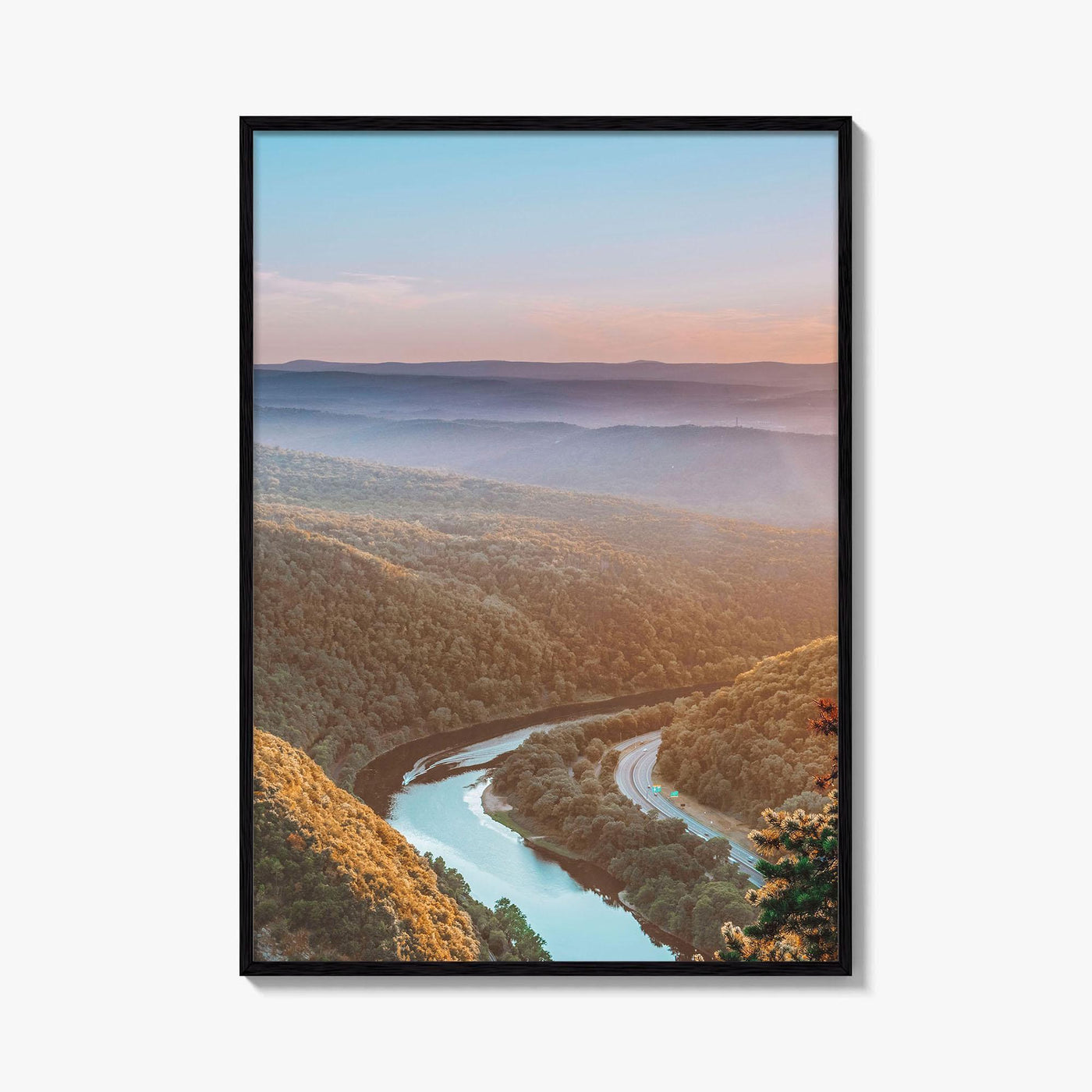Delaware Water Gap Fine Art Photo Print, Mount Tammany, New Jersey, USA Poster