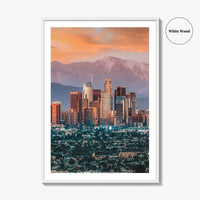 Los Angeles Skyline Fine Art Photo Print, California, USA, Wall Decor Poster, LA