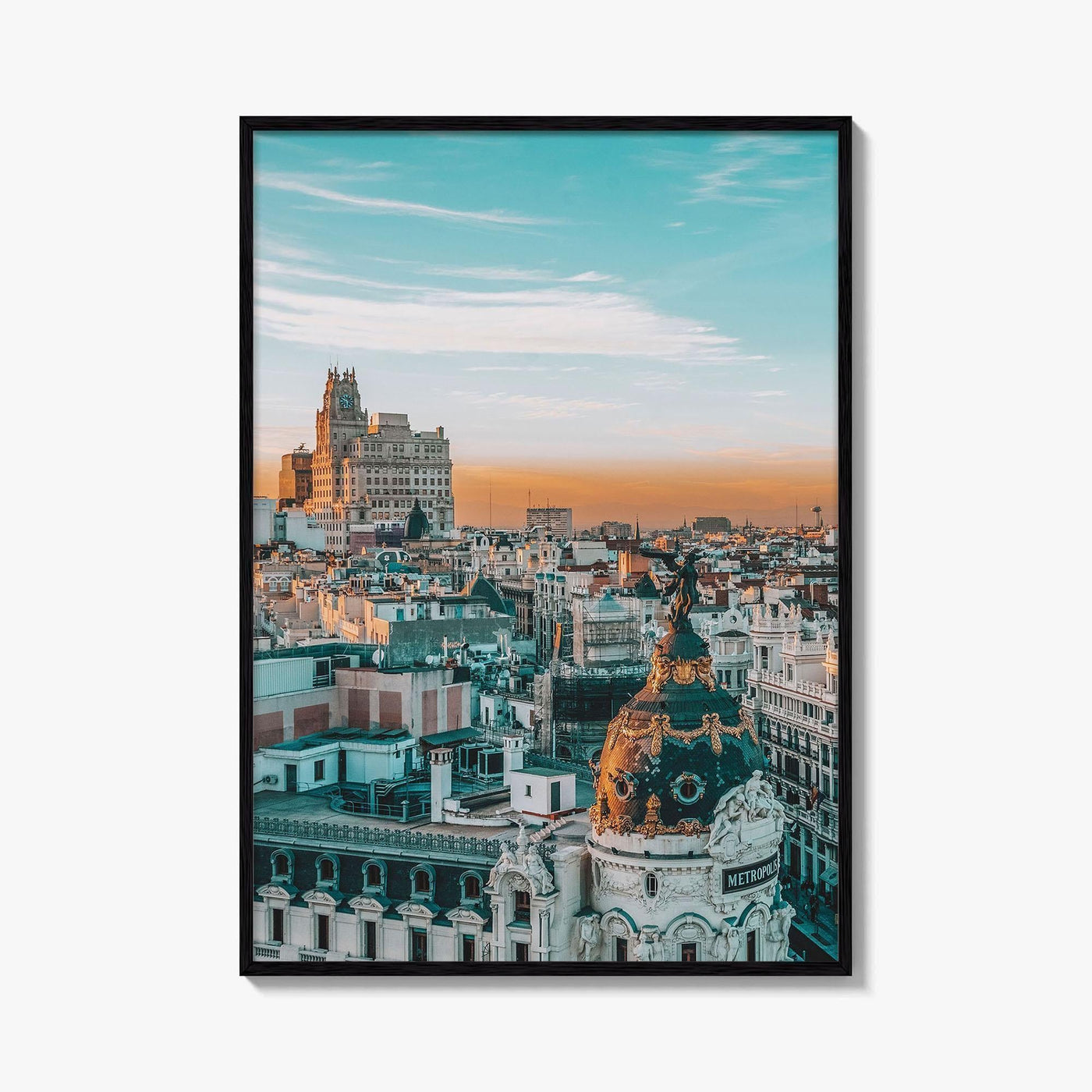 Madrid Fine Art Photo Print, Gran Via, Metropolis Building, Spain Wall Decor Poster