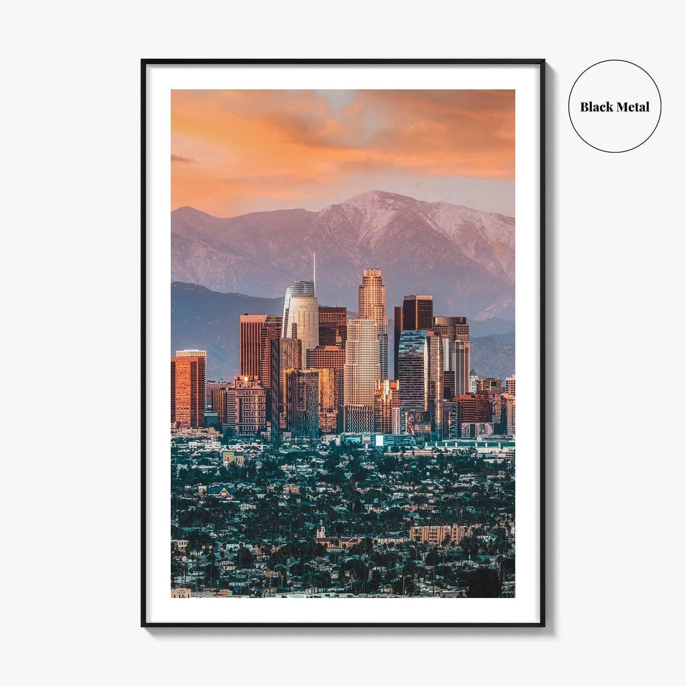 Los Angeles Skyline Fine Art Photo Print, California, USA, Wall Decor Poster, LA
