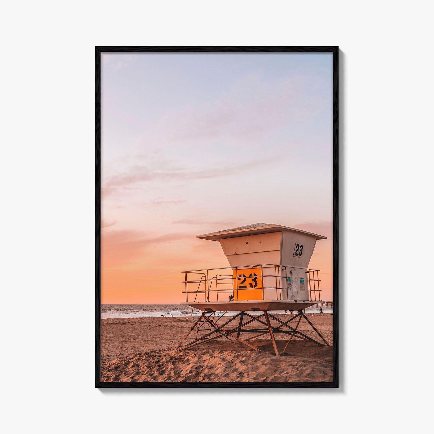Pacific Beach Fine Art Photo Print, San Diego, California, Lifeguard Tower, Wall Decor, Poster