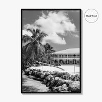 Islamorada Black and White Fine Art Photo Print, Florida Keys Wall Decor Poster, USA