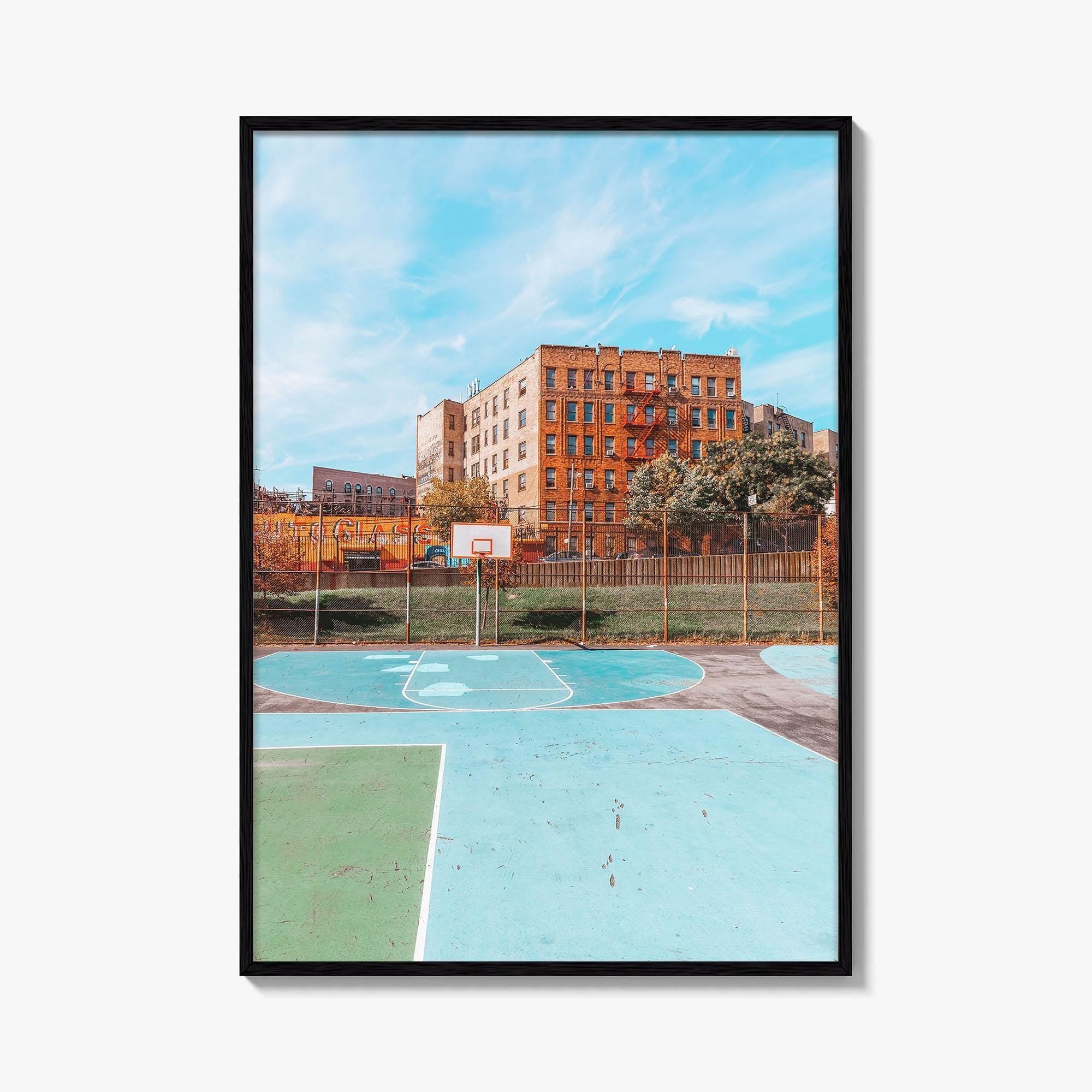 The Bronx Fine Art Photo Print, NYC Wall Decor Poster, School Playing Field, USA