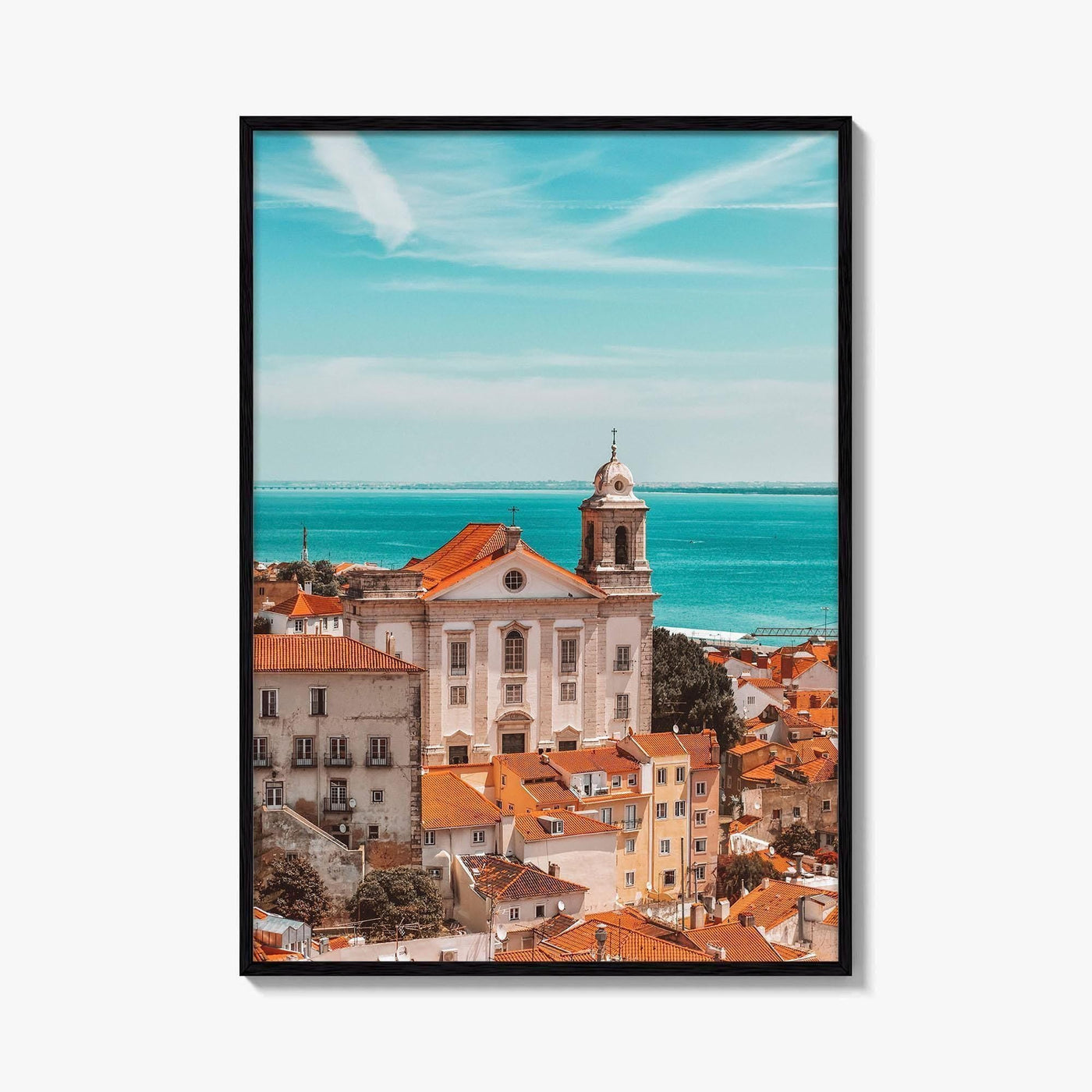 Lisbon Fine Art Photo Print, Portugal, Lisboa Rooftops View, Wall Decor Poster