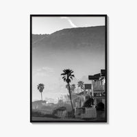 Malibu Black and White Fine Art Photo Print, California Beach Poster, Los Angeles Art