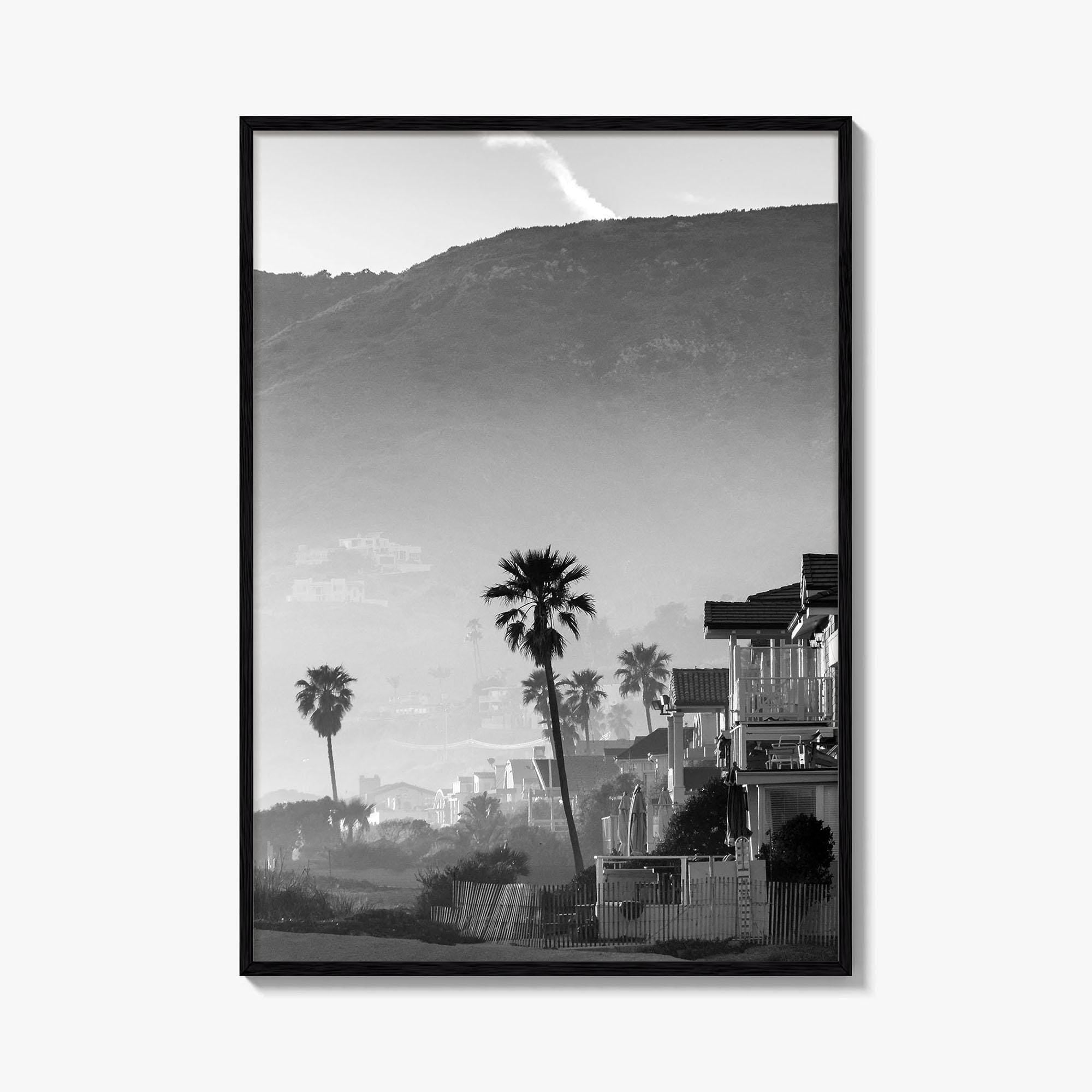 Malibu Black and White Fine Art Photo Print, California Beach Poster, Los Angeles Art