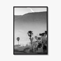 Malibu Black and White Fine Art Photo Print, California Beach Poster, Los Angeles Art