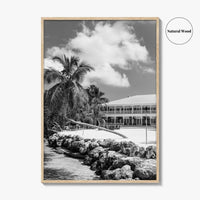 Islamorada Black and White Fine Art Photo Print, Florida Keys Wall Decor Poster, USA