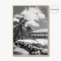 Islamorada Black and White Fine Art Photo Print, Florida Keys Wall Decor Poster, USA