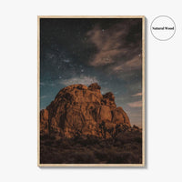 Joshua Tree National Park Fine Art Photo Print, California, Night Landscape Poster, Wall Decor