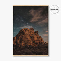 Joshua Tree National Park Fine Art Photo Print, California, Night Landscape Poster, Wall Decor