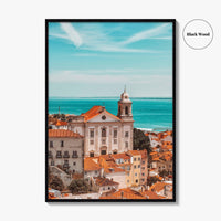 Lisbon Fine Art Photo Print, Portugal, Lisboa Rooftops View, Wall Decor Poster