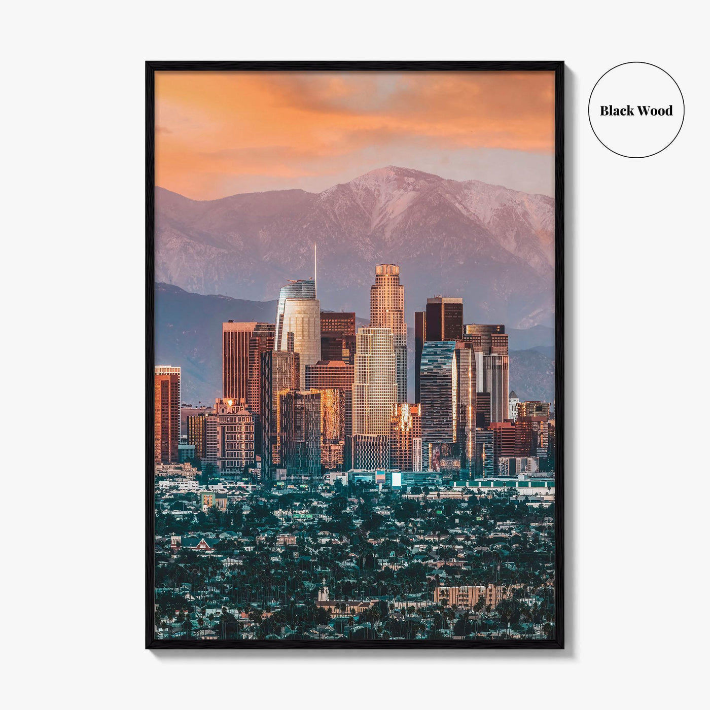 Los Angeles Skyline Fine Art Photo Print, California, USA, Wall Decor Poster, LA