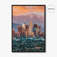 Los Angeles Skyline Fine Art Photo Print, California, USA, Wall Decor Poster, LA