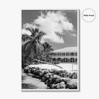 Islamorada Black and White Fine Art Photo Print, Florida Keys Wall Decor Poster, USA