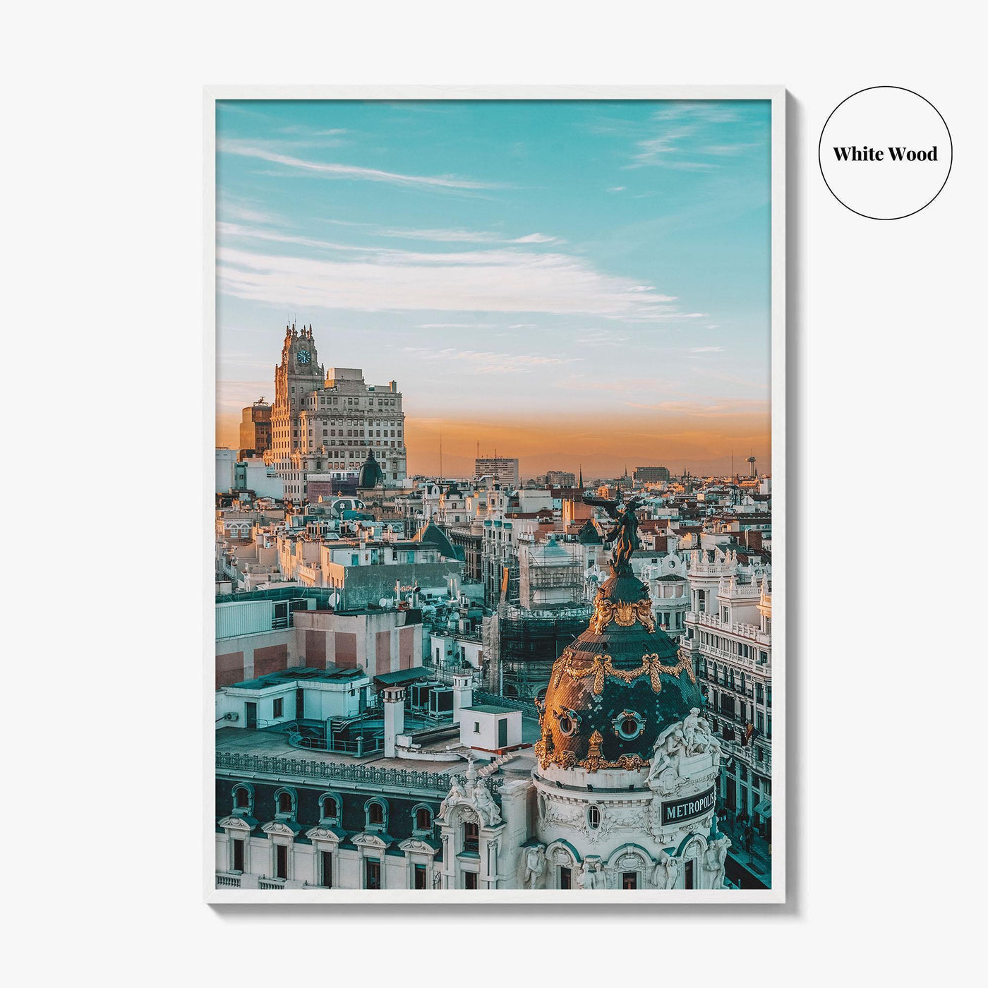 Madrid Fine Art Photo Print, Gran Via, Metropolis Building, Spain Wall Decor Poster