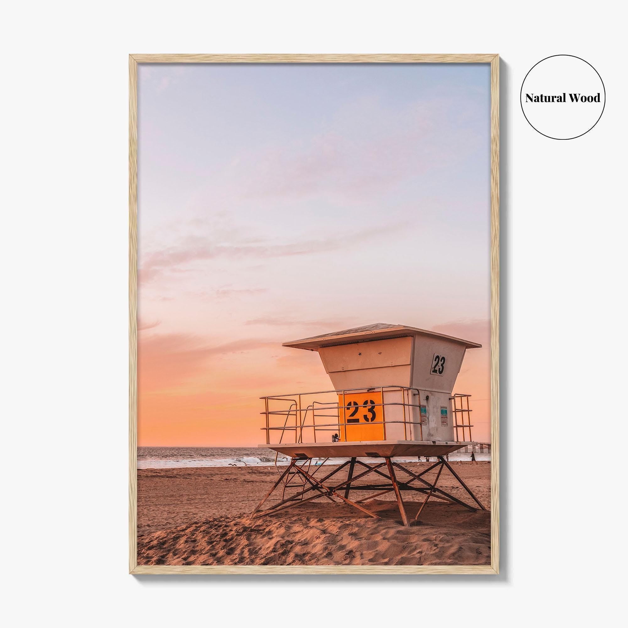 Pacific Beach Fine Art Photo Print, San Diego, California, Lifeguard Tower, Wall Decor, Poster