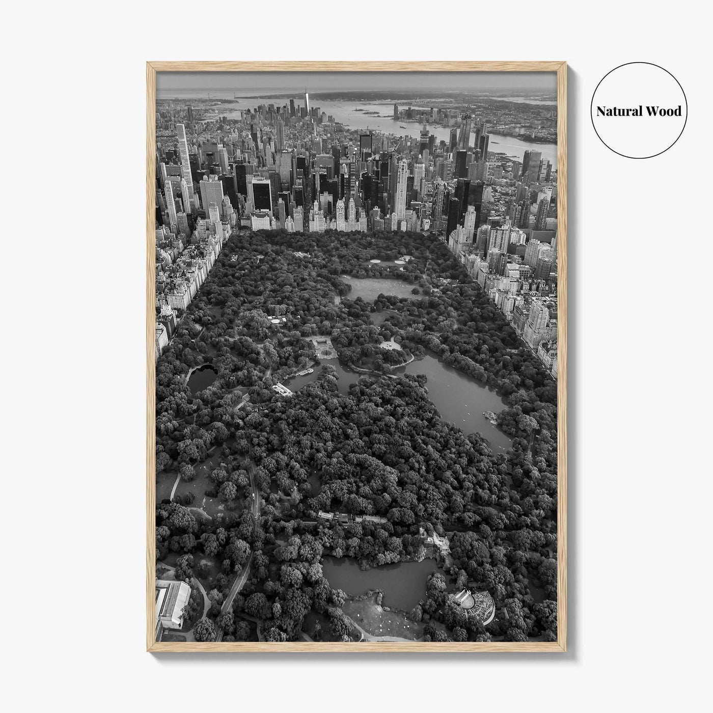 Central Park Skyline Black and White Fine Art Photo Print, New York City Poster