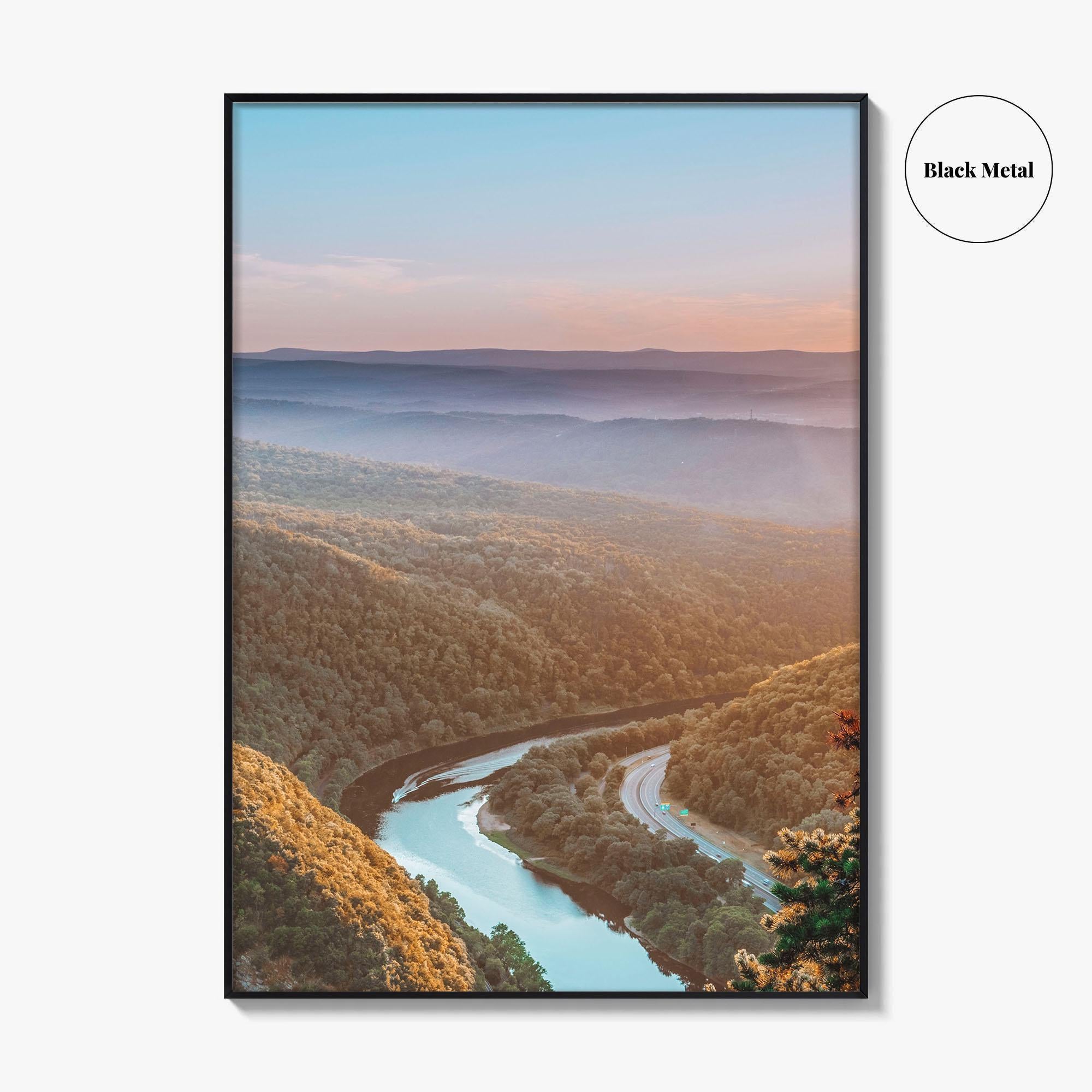 Delaware Water Gap Fine Art Photo Print, Mount Tammany, New Jersey, USA Poster
