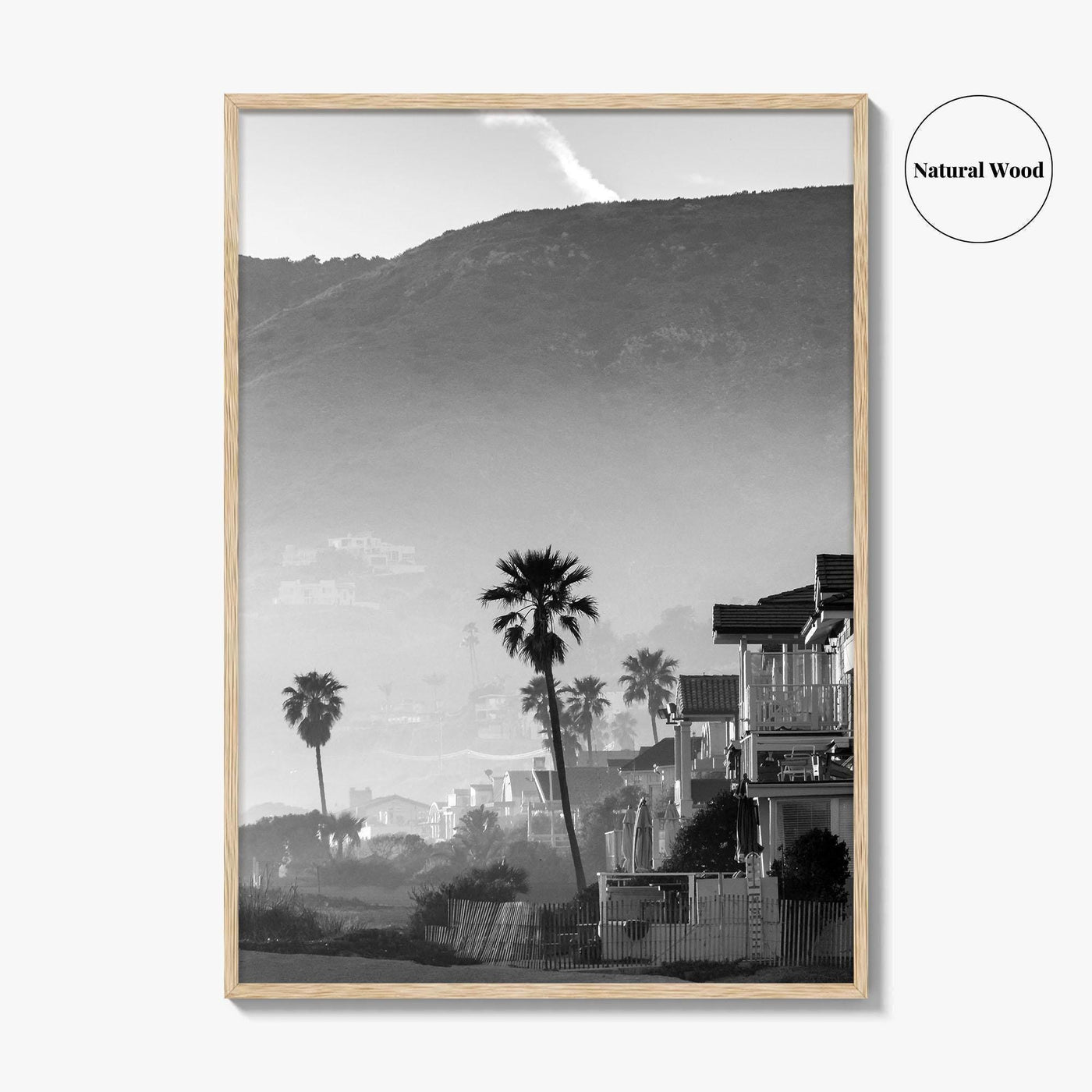 Malibu Black and White Fine Art Photo Print, California Beach Poster, Los Angeles Art