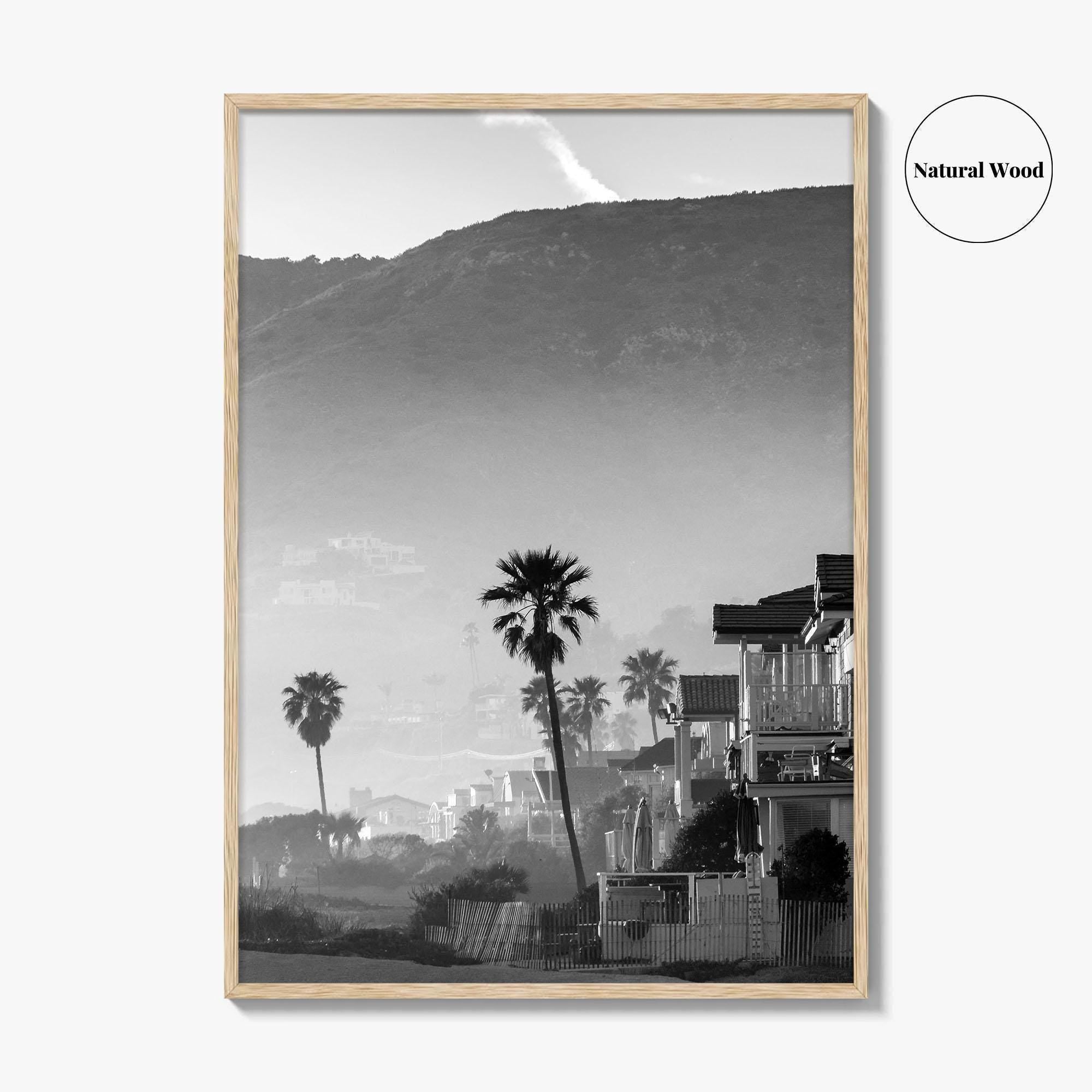 Malibu Black and White Fine Art Photo Print, California Beach Poster, Los Angeles Art