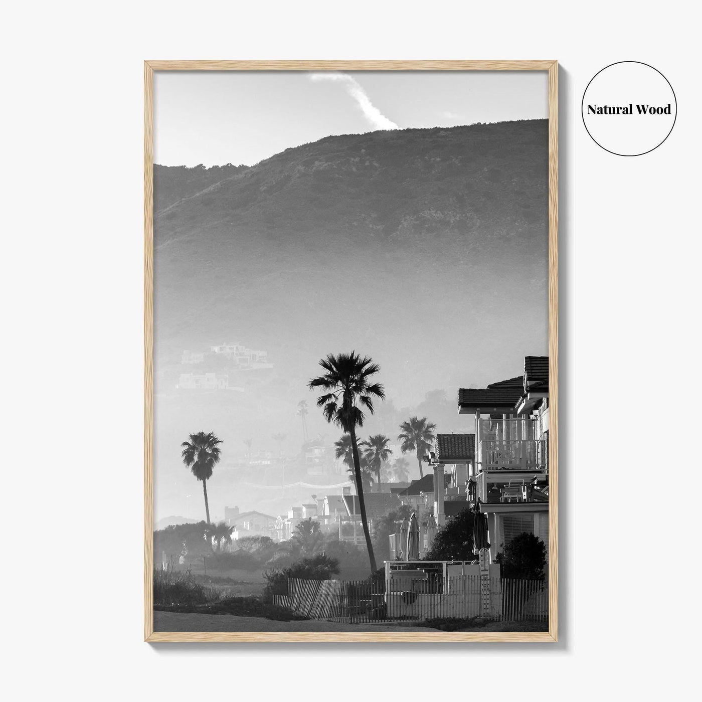 Malibu Black and White Fine Art Photo Print, California Beach Poster, Los Angeles Art