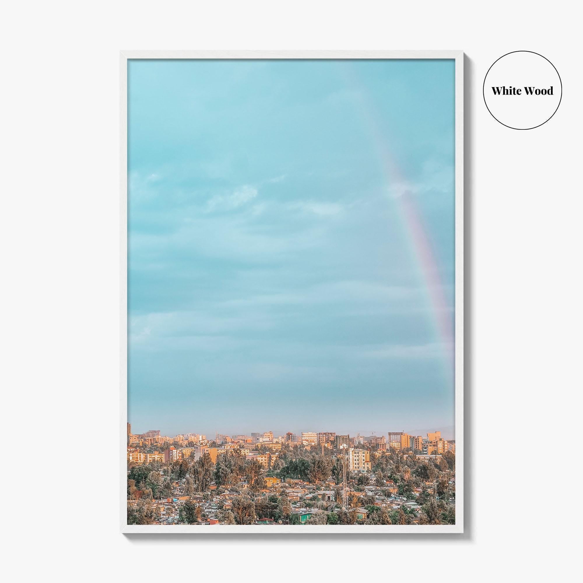 Addis Ababa Skyline Fine Art Photo Print, Aerial View, Ethiopia Wall Decor, Poster