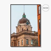 Bloomington Fine Art Photo Print, McLean County Courthouse Wall Poster, Illinois USA
