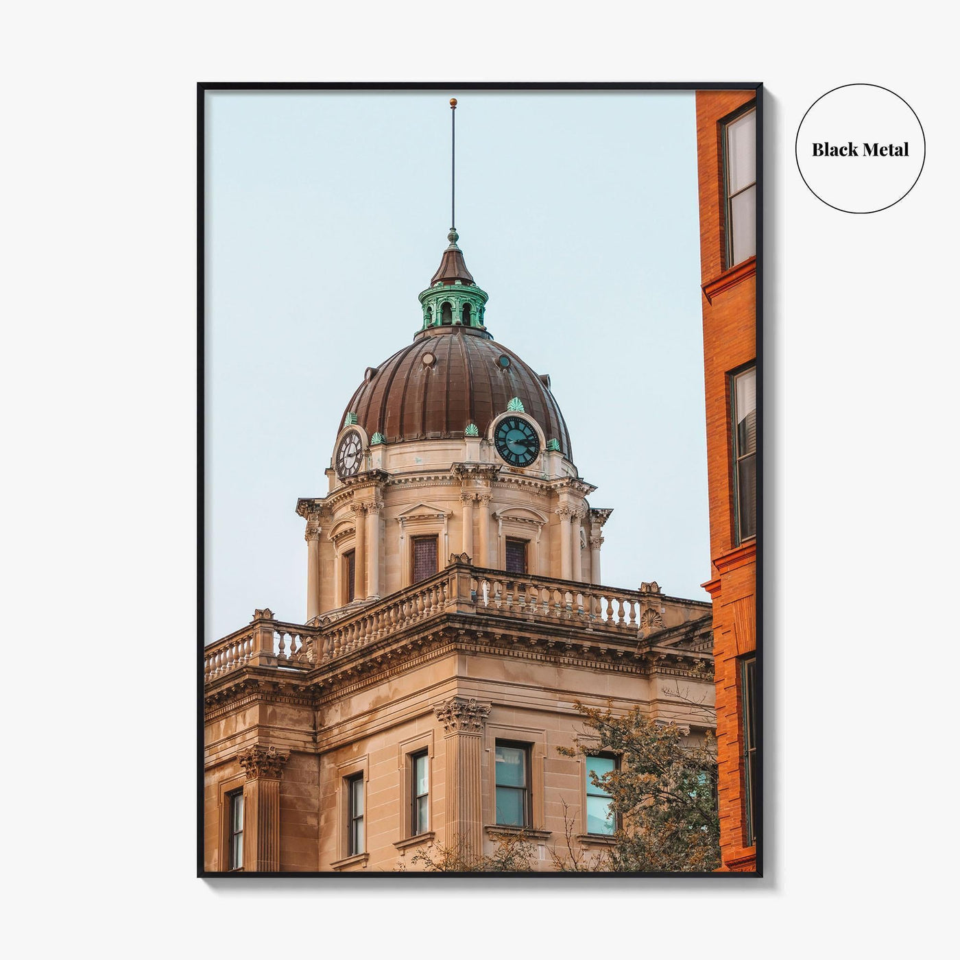 Bloomington Fine Art Photo Print, McLean County Courthouse Wall Poster, Illinois USA