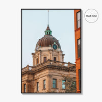 Bloomington Fine Art Photo Print, McLean County Courthouse Wall Poster, Illinois USA