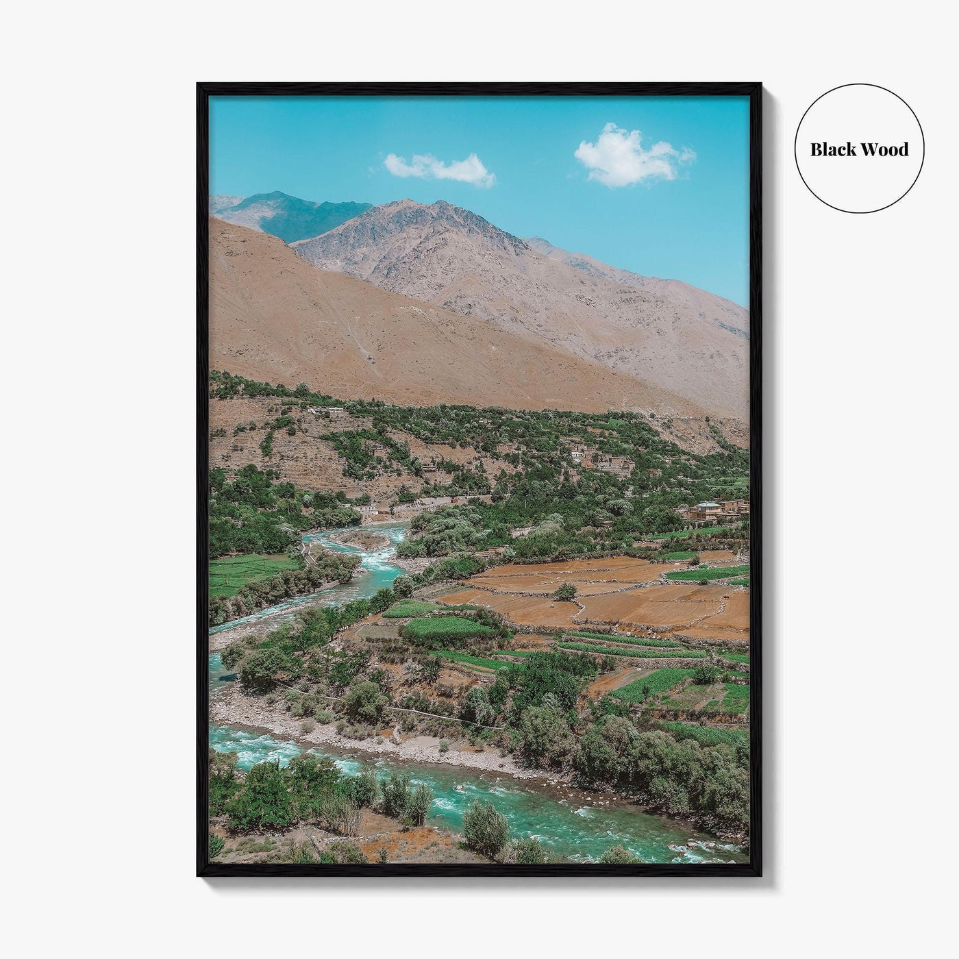Panjshir Valley Fine Art Photo Print, Afghanistan Landscape Poster, Old Soviet Tanks, Hindu Kush