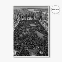 Central Park Skyline Black and White Fine Art Photo Print, New York City Poster