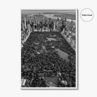 Central Park Skyline Black and White Fine Art Photo Print, New York City Poster