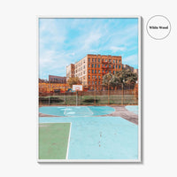 The Bronx Fine Art Photo Print, NYC Wall Decor Poster, School Playing Field, USA