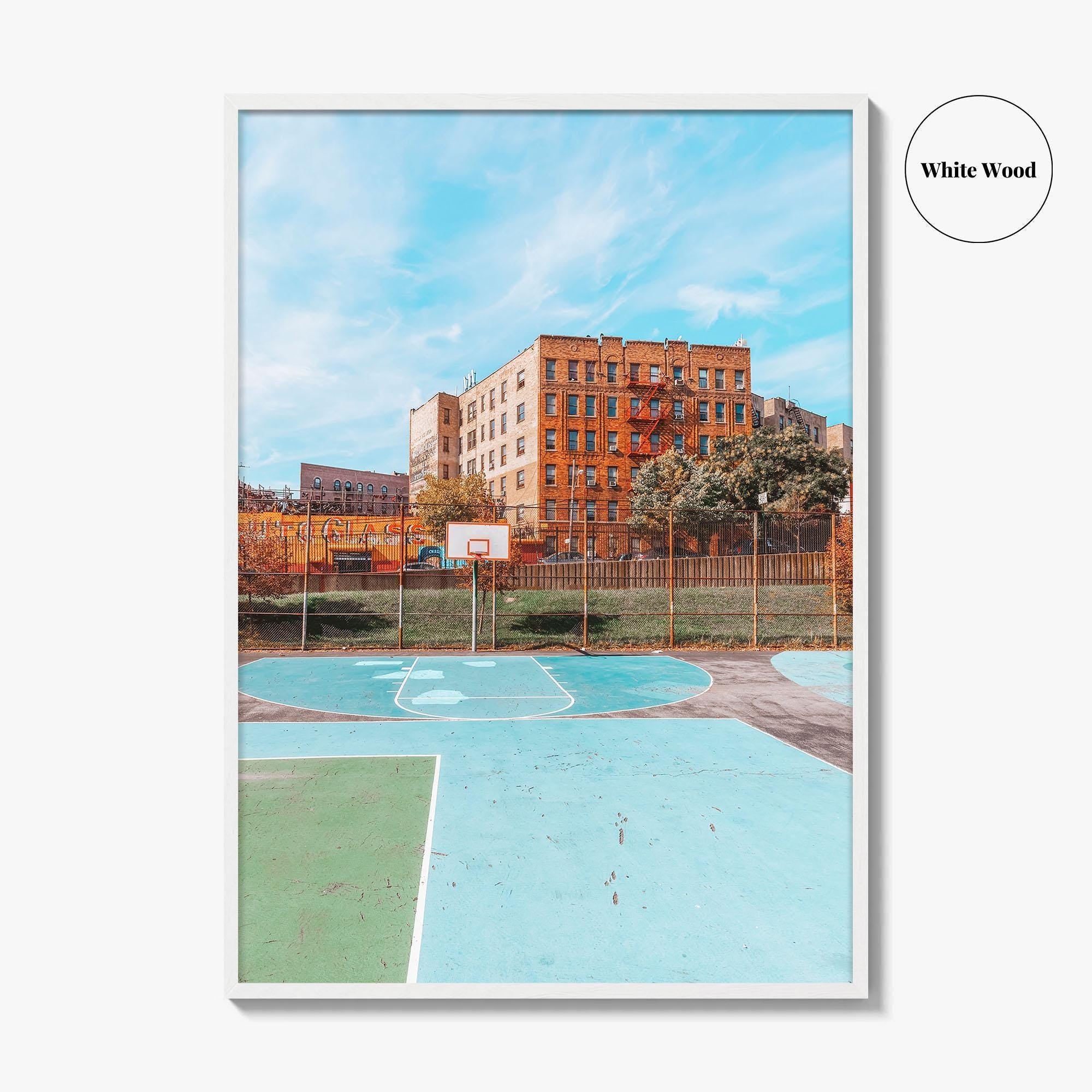 The Bronx Fine Art Photo Print, NYC Wall Decor Poster, School Playing Field, USA